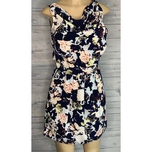 GAP Floral Sleeveless Cowl Neck Dress Sz 0